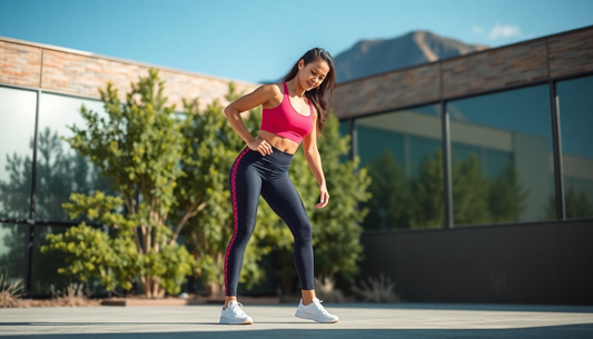 woman in gymwear pants